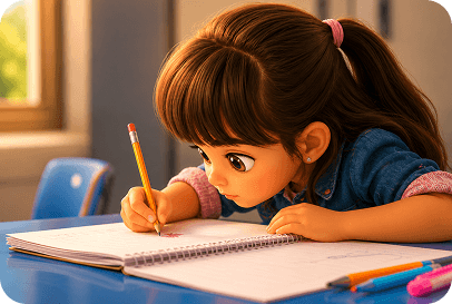 Student writing